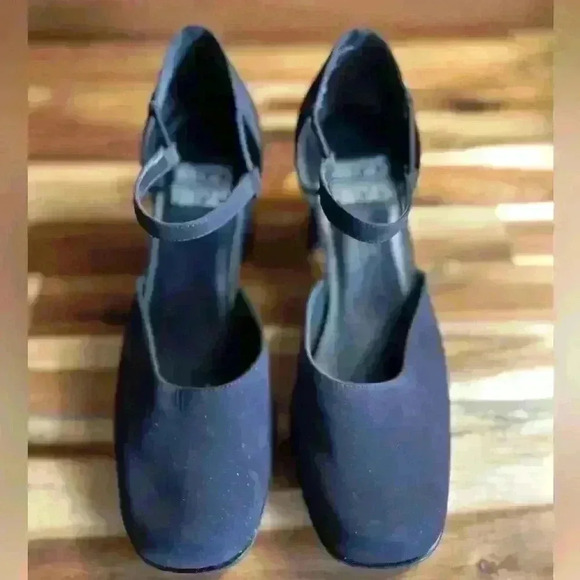 Vintage 90’s y2k Mootsie tootsie chunky square toe block heels Sz.7 GUC. - Picture 6 of 7